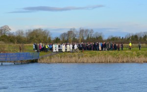 A congregation of just over two hundred assembled to give praise and glory to God