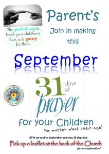 Sept Parents 31 days of Prayer Poster CCPC